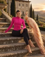 Rose Sweatshirt in pink — VI-FIT lifestyle collection